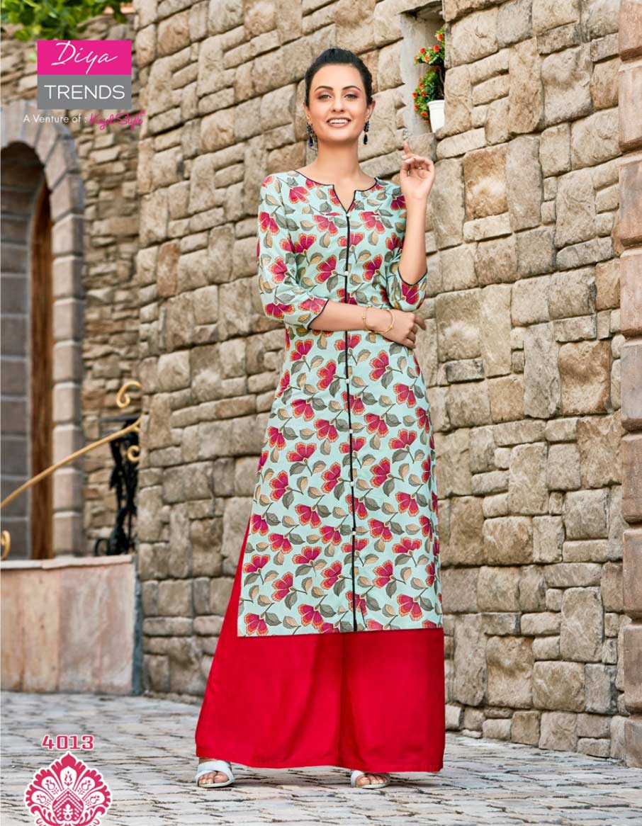 Gardencity Vol-4 Diya Trends Straight Mall Concept Kurti Gardencity Vol-4 Diya Trends Straight Mall Concept Kurti